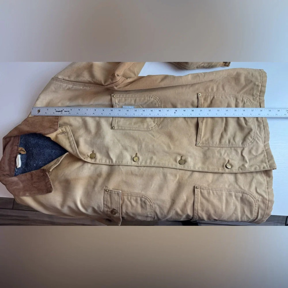 Vintage Carhartt Mens Utilitarian Chore Jacket Size L/XL Blanket Lined - Picture 14 of 15